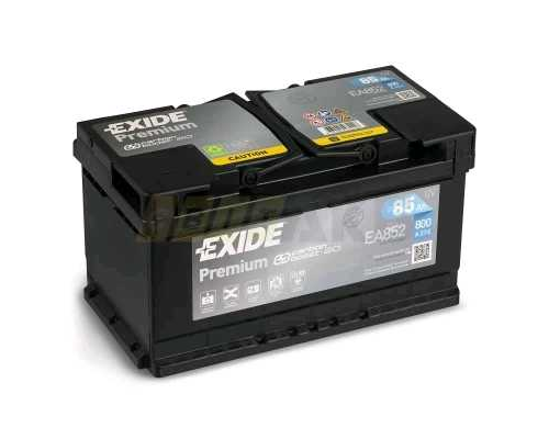 Акумулятор EXIDE PREMIUM 85Ah Н Ев (-/+) (800EN) (д315*ш175*в175) EA852