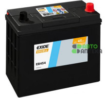 Акумулятор EXIDE EXCELL 45Ah ASIA Ев (-/+) (330EN) (д237*ш127*в227) EB454 без нижн. бурта